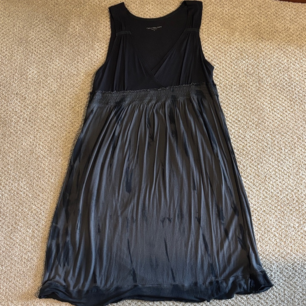 Calvin Klein Jeans Black Midi Dress SZ M